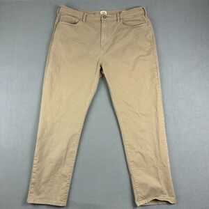 Flint And Tinder Pants Mens 40x30 Tan‎ Chino Tapered Fit Stretch Work Casual